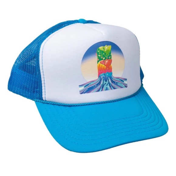 ZEDD RAINBOW FACES SNAPBACK TRUCKER HAT NEON | NEW!!🧢💙💚💜 - Picture 1 of 4